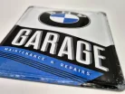 BMW Garage garázs retró fémplakát  fém képeslap tábla  (10x14cm)
