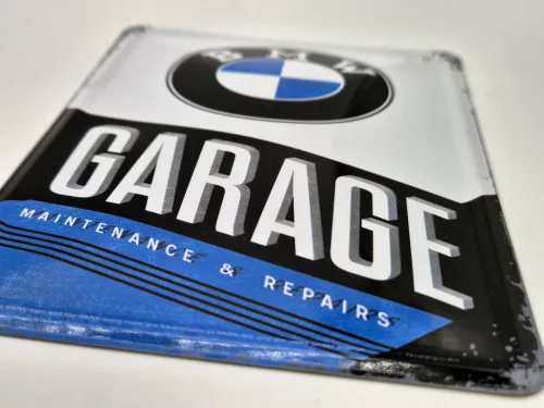 BMW Garage garázs retró fémplakát  fém képeslap tábla  (10x14cm)