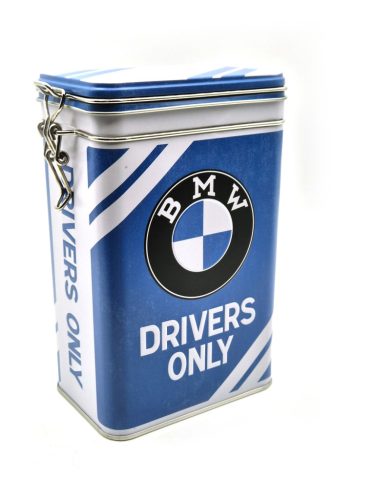 BMW Drivers only csatos fém doboz tároló tárolódoboz