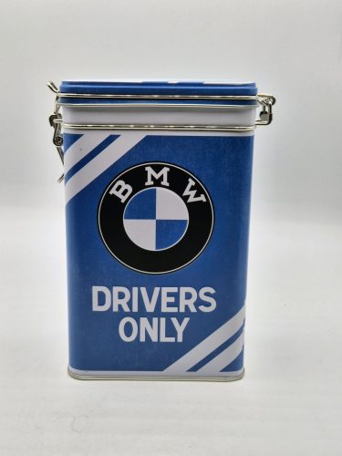 BMW Drivers only csatos fém doboz tároló tárolódoboz