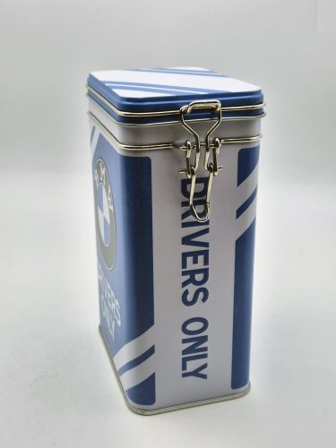 BMW Drivers only csatos fém doboz tároló tárolódoboz