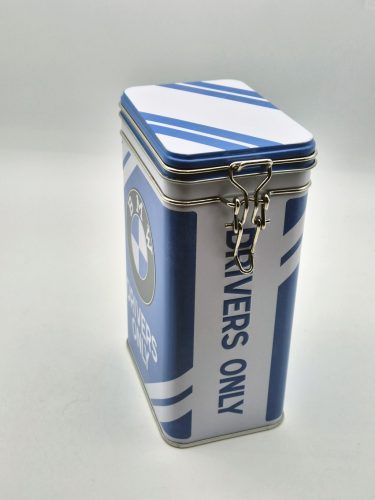 BMW Drivers only csatos fém doboz tároló tárolódoboz