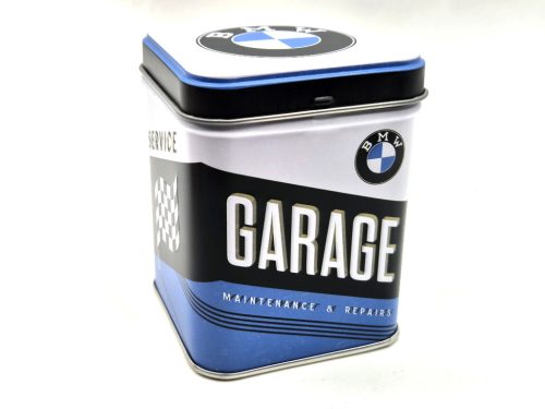 BMW Garage fém teás tea doboz tároló tárolódoboz