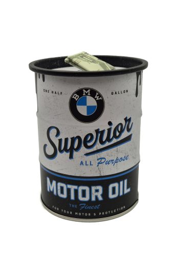 BMW Superior motor oil fém hordó persely doboz tároló