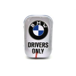   BMW Drivers only - fehér - fém cukorkás doboz fémdoboz (15g)