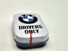 BMW Drivers only - fehér - fém cukorkás doboz fémdoboz (15g)