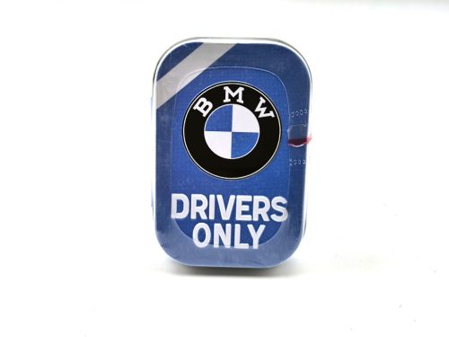 BMW Drivers only - kék - fém cukorkás doboz fémdoboz (15g)