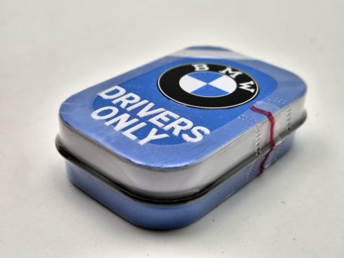 BMW Drivers only - kék - fém cukorkás doboz fémdoboz (15g)