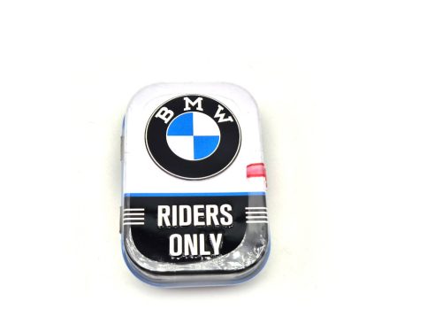 BMW Riders only fém cukorkás doboz fémdoboz (15g)