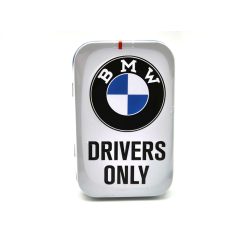   BMW Drivers only - fehér - fém cukorkás doboz fémdoboz (40g)