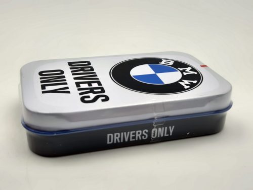 BMW Drivers only - fehér - fém cukorkás doboz fémdoboz (40g)