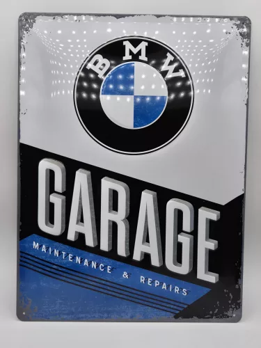 BMW Garage fémplakát  fém tábla (30x40cm)