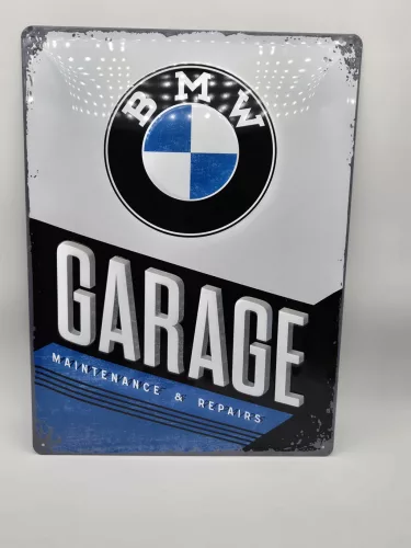 BMW Garage fémplakát  fém tábla (30x40cm)