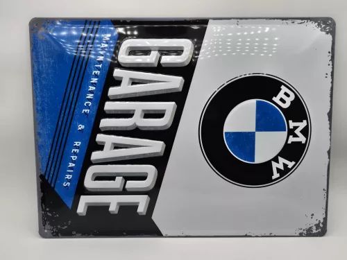 BMW Garage fémplakát  fém tábla (30x40cm)