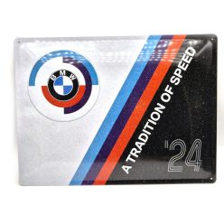   BMW " A tradition of speed " fémplakát  fém tábla (40x30cm)