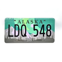 Amerikai USA fém rendszám - Alaska
