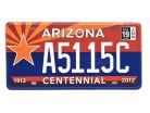 Amerikai USA fém rendszám - Arizona