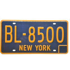 Amerikai USA fém rendszám - New York