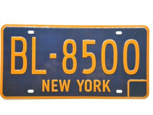 Amerikai USA fém rendszám - New York