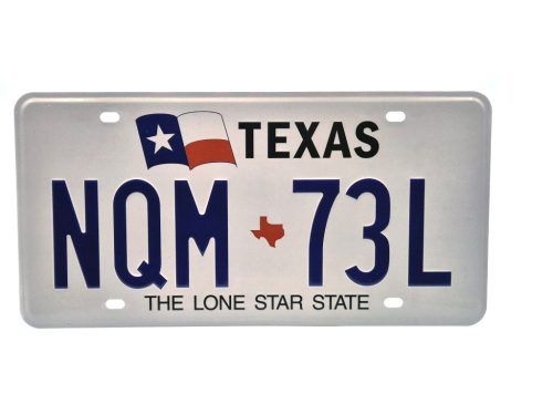 Amerikai USA fém rendszám - Texas