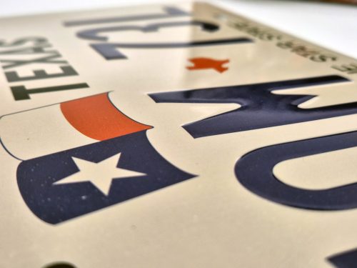 Amerikai USA fém rendszám - Texas
