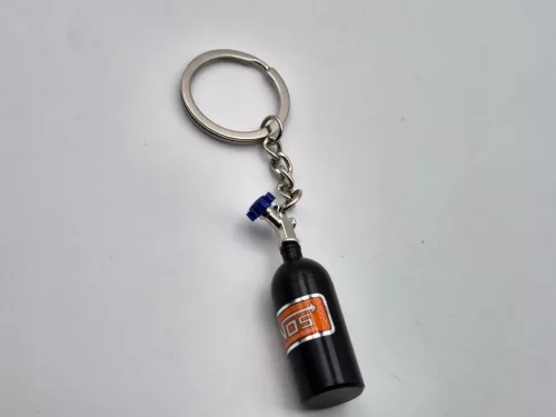 NOS nitro palack - fekete - kulcstartó kulcs tartó