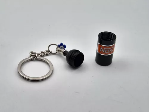 NOS nitro palack - fekete - kulcstartó kulcs tartó