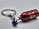 NOS nitro palack - piros - kulcstartó kulcs tartó