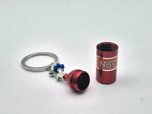 NOS nitro palack - piros - kulcstartó kulcs tartó