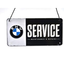 BMW Service akasztós fémplakát  fém tábla (20x10cm)
