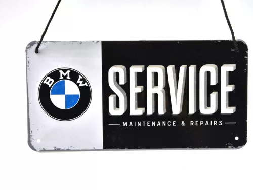 BMW Service akasztós fémplakát  fém tábla (20x10cm)