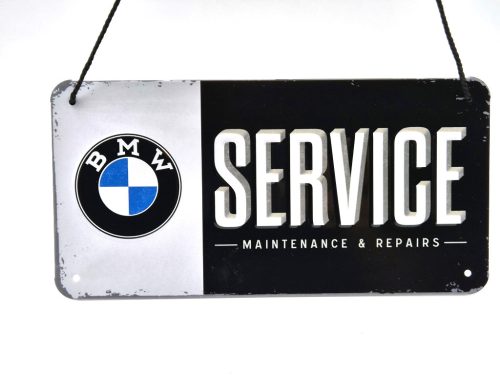 BMW Service akasztós fémplakát  fém tábla (20x10cm)