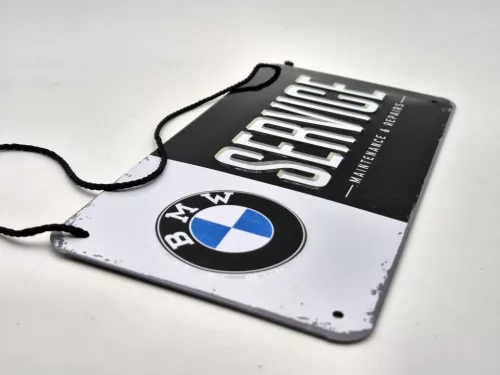 BMW Service akasztós fémplakát  fém tábla (20x10cm)