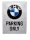 BMW Parking only fémplakát  fém tábla (30x40cm)