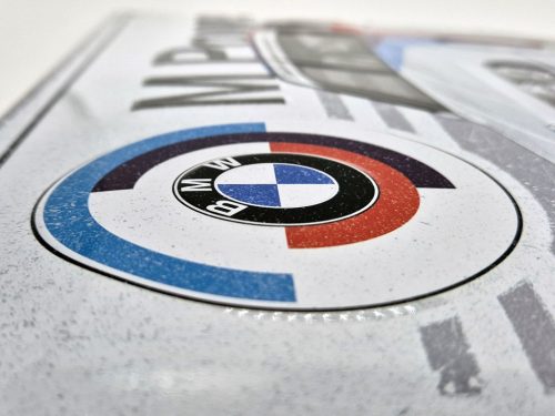 BMW E30 M3 M power - fémplakát  fém tábla (40x30cm)