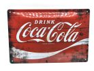 Drink Coca - Cola - fémplakát  fém tábla (30x20 cm)
