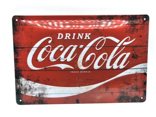 Drink Coca - Cola - fémplakát  fém tábla (30x20 cm)