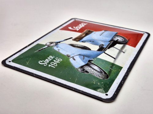 Vespa  - fémplakát  fém tábla  (20x15cm)