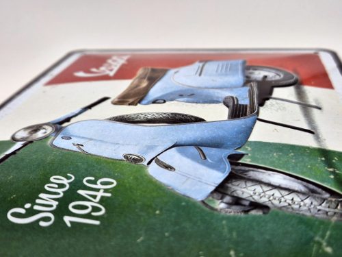 Vespa  - fémplakát  fém tábla  (20x15cm)