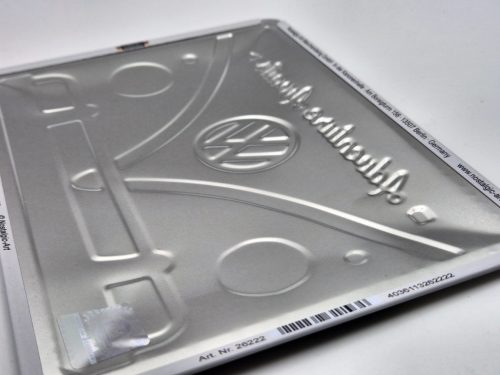 Volkswagen VW T1 Transporter - Adventure Awaits - fémplakát  fém  tábla  (20x15cm)