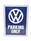 Volkswagen VW Parking Only - fémplakát  fém tábla  (15x20cm)