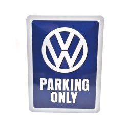   Volkswagen VW Parking Only - fémplakát  fém tábla  (15x20cm)