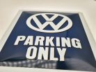 Volkswagen VW Parking Only - fémplakát  fém tábla  (15x20cm)