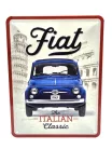 Fiat 500 - fémplakát  fém tábla  (15x20cm)