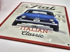 Fiat 500 - fémplakát  fém tábla  (15x20cm)