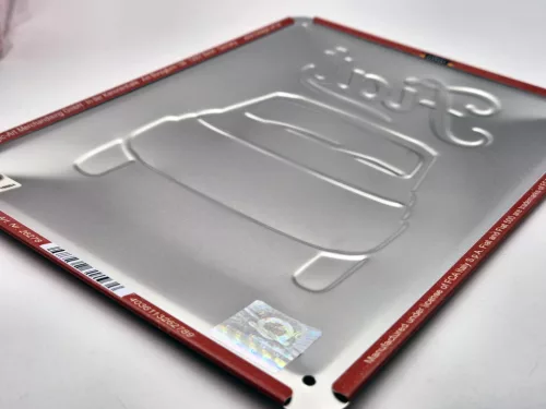 Fiat 500 - fémplakát  fém tábla  (15x20cm)