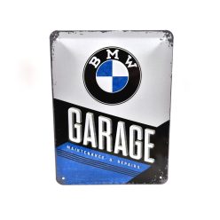 BMW Garage - fémplakát  fém tábla  (15x20cm)