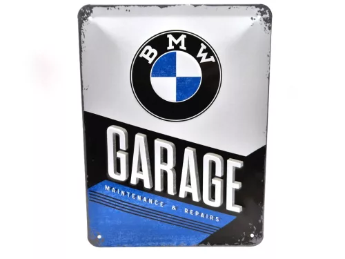 BMW Garage - fémplakát  fém tábla  (15x20cm)