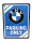 BMW Parking Only - fémplakát  fém tábla  (15x20cm)