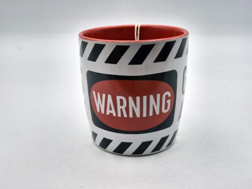 Warning - Genius at work - kerámia bögre